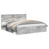 vidaXL Bedframe met hoofdeinde Beton 180 x 200 cm Bewerkt hout