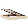 vidaXL Opbergbed met matras met matras Cr&egrave;me 160 x 200 cm Bewerkt hout