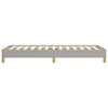 vidaXL Bedframe zonder matras 90x200 cm stof lichtgrijs