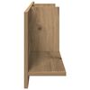 vidaXL Wandkast 100x16,5x30 cm bewerkt hout artisanaal eikenkleurig