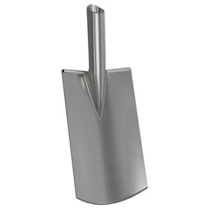 vidaXL Schep Hoofd Zilver 43 x 17 cm Gepoedercoat staal