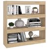 vidaXL Boekenkast/kamerscherm 100x30x103 cm sonoma eikenkleurig