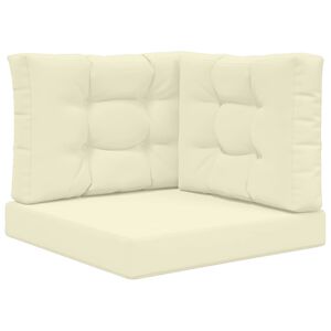 vidaXL Buiten bankkussen 3 pcs Cr&egrave;me Polyester