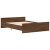 vidaXL Bedframe hoofd- en voeteneinde bruin eikenkleur 140x190 cm