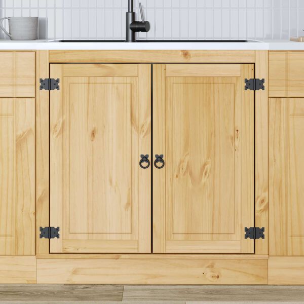 vidaXL Kast SKI HoningBruin 80 x 46 x 81,5 cm Massief grenenhout