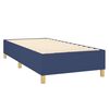vidaXL Boxspring met matras en LED stof blauw 90x190 cm