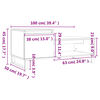 vidaXL Salontafel 100x50x45 cm bewerkt hout grijs sonoma
