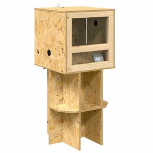 vidaXL Terrarium Bruin 40 x 40 x 90 cm OSB