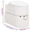 vidaXL Campingtoilet ge&iuml;ntegreerd 24+17 L HDPE email
