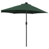 vidaXL Tuinparasol Groen 294 x 150 x 223 cm Polyester en staal