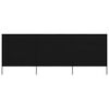 vidaXL Windscherm 3-panelen 400x160 cm stof zwart