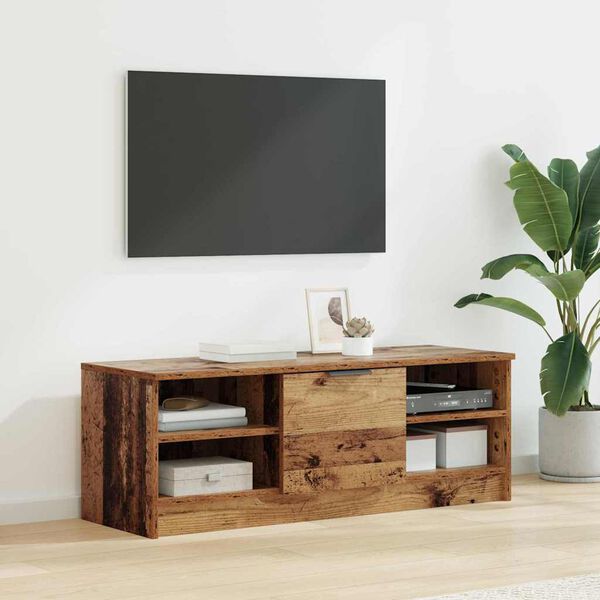 vidaXL TV-kast Oud Hout 102 x 35 x 36,5 cm Bewerkt hout