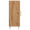 vidaXL Dressoir 34,5x34x90 cm bewerkt hout artisanaal eikenkleurig