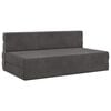 vidaXL Vouwbare Bankbed Donkergrijs 152 x 86,5 x 60 cm Stof