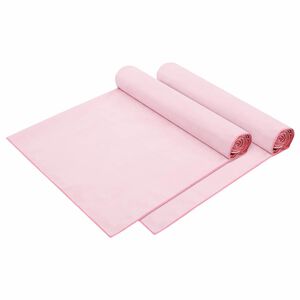 vidaXL Ligbedhanddoeken 2 pcs Roze 210 x 75 cm Polyester en Polyamide
