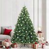 vidaXL Kunstkerstboom met 300 LED met standaard Groen 210 cm PE en PVC