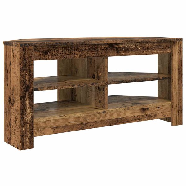 vidaXL HoekTVKast Oud Hout 102 x 40,5 x 45 cm Bewerkt hout