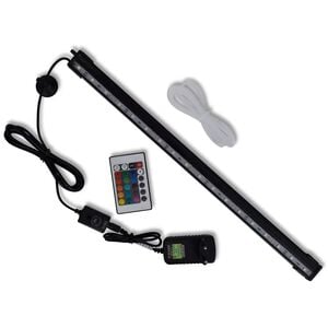 vidaXL LED-aquariumlamp met bubbels RGB 48 cm