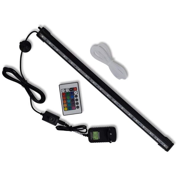 vidaXL LED-aquariumlamp met bubbels RGB 48 cm
