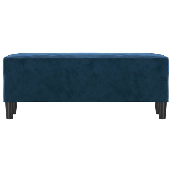 vidaXL Bankje 100x35x41 cm fluweel blauw