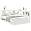vidaXL Bed met boekenkast zonder matras grenenhout wit 120x200 cm