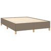 vidaXL Bedframe zonder matras stof taupe 140x200 cm
