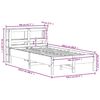 vidaXL Bedframe zonder matras massief grenenhout wit 140x200 cm