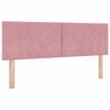vidaXL Boxspringbed met matras Roze 200 x 160 cm Fluweel
