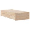 vidaXL Bedframe zonder matras met lades massief grenenhout 75x190 cm