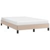 vidaXL Bedframe zonder matras 120x190 cm kunstleer cappuccinokleurig
