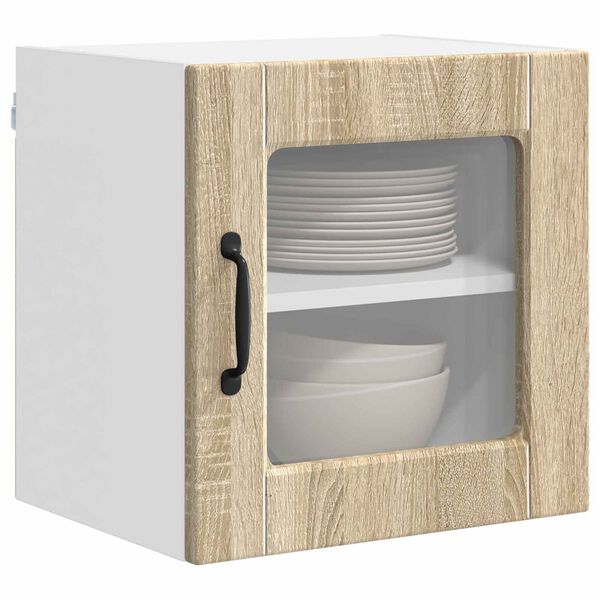 vidaXL Keukenkast 2 pcs Sonoma Eiken 40 x 31 x 40 cm Bewerkt hout