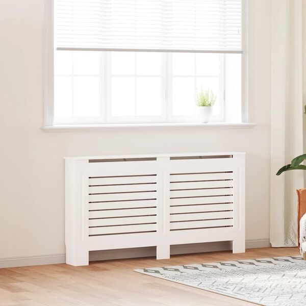 vidaXL Radiatorombouw 152x19x81,5 cm MDF wit