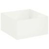 vidaXL Plantenbak Wit 60 x 60 x 40 cm Koudgewalst staal