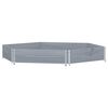 vidaXL Verhoogde plantenbak zeshoekig 160x160 cm grenenhout grijs