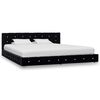 vidaXL Bedframe fluweel zwart 180x200 cm