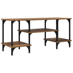 vidaXL TV-kast Oud Hout 102 x 35 x 45,5 cm Gemonteerd hout en ijzer