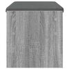 vidaXL Halbank met kussen Grijs Sonoma 83 x 38 x 40 cm
