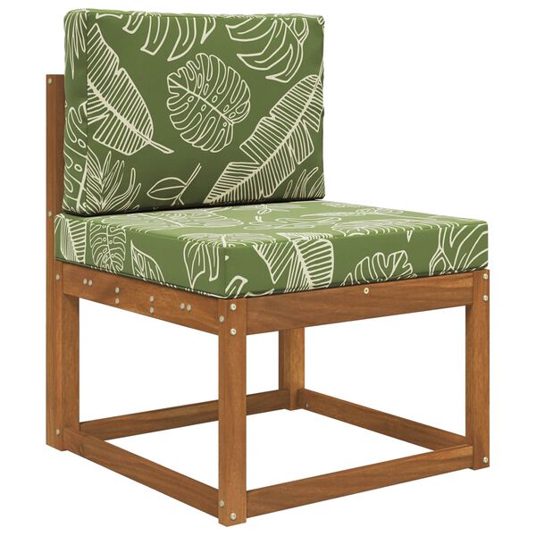 vidaXL Buiten bankkussen 2 pcs Bladontwerp Polyester