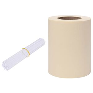 vidaXL Privacystrip 35x0,19 m PVC cr&egrave;me