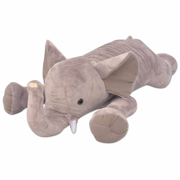vidaXL Knuffelbeest olifant XXL 95 cm
