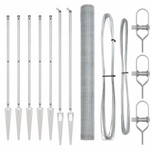 vidaXL Afrasteringspaal Zilverkleurig