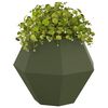 vidaXL Plantenbak Olijf Groen 75 x 75 x 60 cm Staal