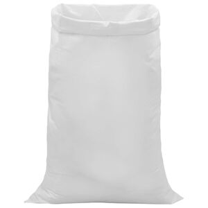 vidaXL Geweven zakken 10 st Wit 80 x 125 cm PP