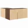 vidaXL Hoekkast 160x40x45 cm bewerkt hout bruin eikenkleurig