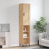vidaXL Hoge kast 34,5x34x180 cm bewerkt hout sonoma eikenkleurig