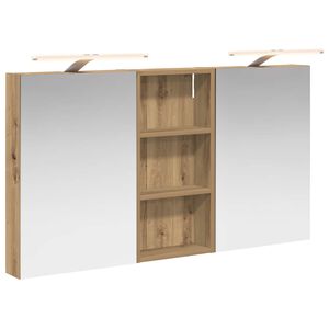 vidaXL Badkamerkastenset 3 pcs 110 x 10,5 x 60,5 cm Bewerkt hout