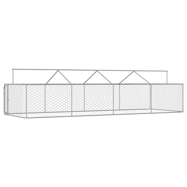 vidaXL Hondenkennel voor buiten met dak 600x200x150 cm