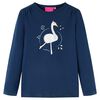 vidaXL Kindershirt met lange mouwen 116 marineblauw