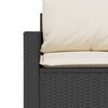 vidaXL 6-delige Loungeset met kussens poly rattan zwart