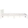 vidaXL Bedframe Wit 208.6 x 157.6 x 69.4 cm Massief grenenhout